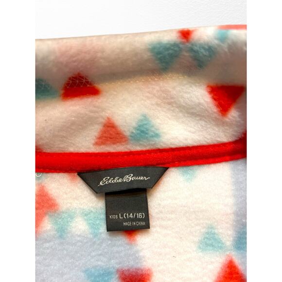 Eddie Bauer Quarter Zip Fleece Pullover, Size 14/16 - Picture 5 of 7